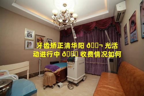 牙齿矫正清华阳 🐬 光活动进行中 🍀 收费情况如何